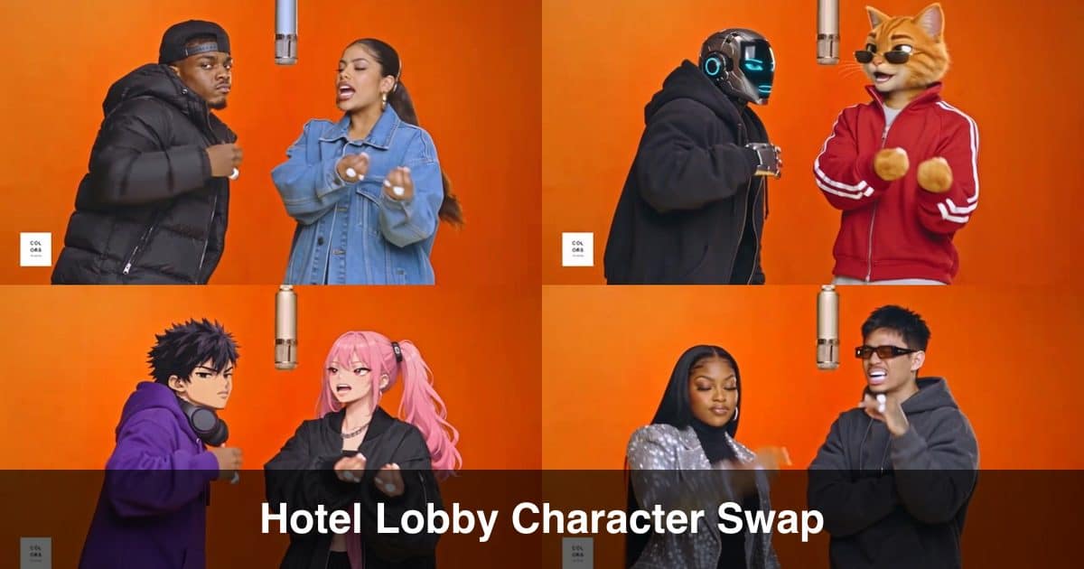 Hotel Lobby Character Swap